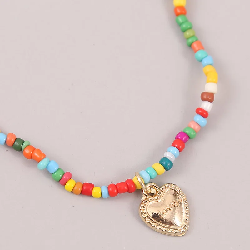 Ant Angel Color Beaded Necklace Metal Love Pendant Necklace for women Bohemian Fashion Jewelry
Ant Angel Color Beaded Necklace Metal Love Pendant Necklace for women Bohemian Fashion Jewelry
