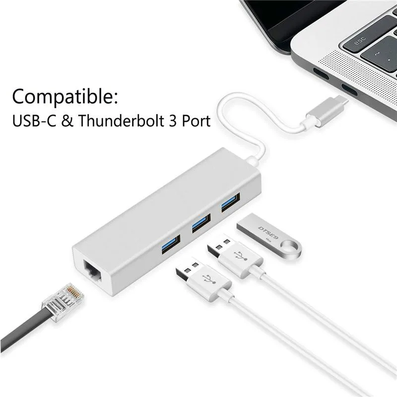 Адаптер Ethernet Type C для сетевой карты RJ45 Lan, проводной, 10/100/1000 Мбит/с, гигабитный USB 3,0 концентратор, 5 Гбит/с, для ноутбука Macbook pro
Адаптер Ethernet Type C для сетевой карты RJ45 Lan, проводной, 10/100/1000 Мбит/с, гигабитный USB 3,0 концентратор, 5 Гбит/с, для ноутбука Macbook pro