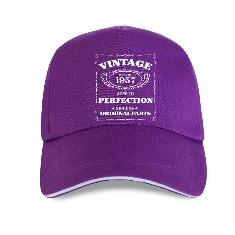 

New Aged To Perfection Mens 1957 Baseball cap Born 61st Year Birthday Age Present Gift 100% cotton tops wholesale