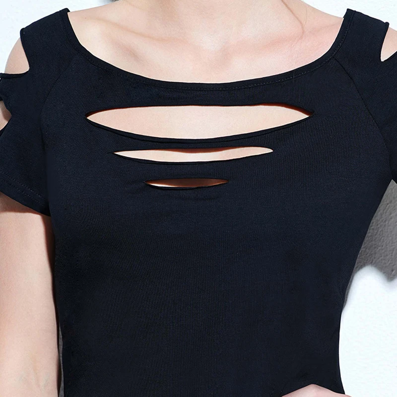 Slit Ripped Shirt Women Street Style Hollow Out Open Chest Vintage Punk Shirt Club Wear Sexy Tight Shirt 2021 Xl Thrift Clothes
Slit Ripped Shirt Women Street Style Hollow Out Open Chest Vintage Punk Shirt Club Wear Sexy Tight Shirt 2021 Xl Thrift Clothes