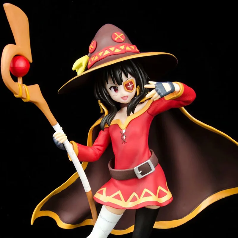 God's Blessing On This Wonderful World Megumin Action Figure 1/8 scale painted figure Wizard Costume Version Megumin PVC figure 
God's Blessing On This Wonderful World Megumin Action Figure 1/8 scale painted figure Wizard Costume Version Megumin PVC figure