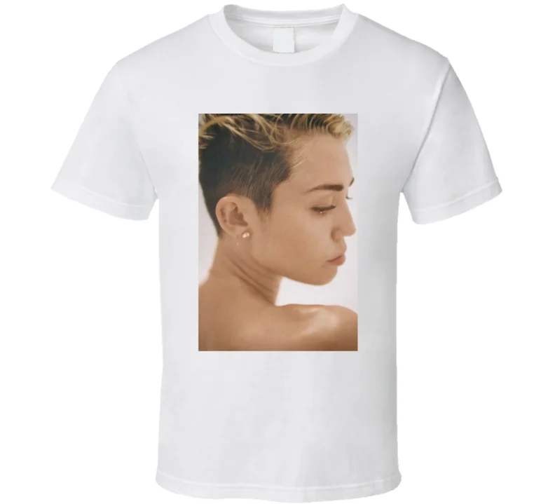Мужская футболка Miley Cyrus популярная для девушек женщин и мужчин|Мужские футболки|