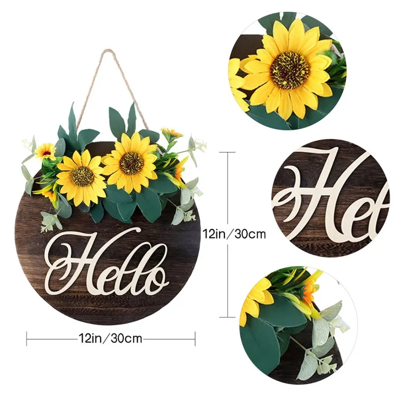 Household Welcome Wreaths Decorativeround Wood Hanging Sign Farmhouse Porch Decorations Pendant Front Door Wooden Board
Household Welcome Wreaths Decorativeround Wood Hanging Sign Farmhouse Porch Decorations Pendant Front Door Wooden Board