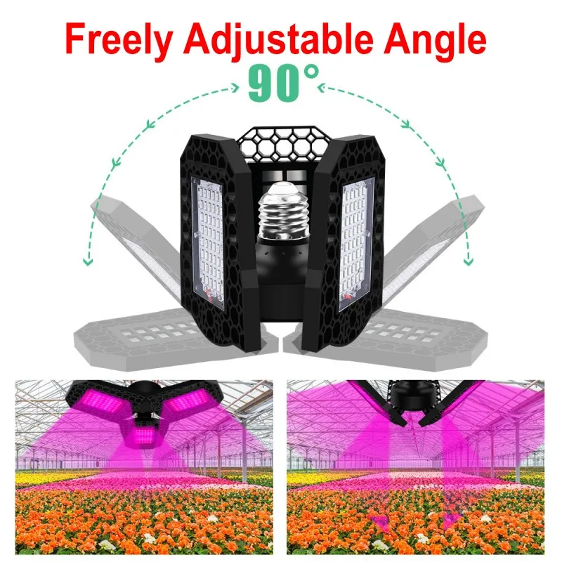 LED Plant Growth Light Greenhouse Light Three Leaf Led Grow Light for Flowers Plants Grow Tent Box Hydroponic System Lamp E27
LED Plant Growth Light Greenhouse Light Three Leaf Led Grow Light for Flowers Plants Grow Tent Box Hydroponic System Lamp E27