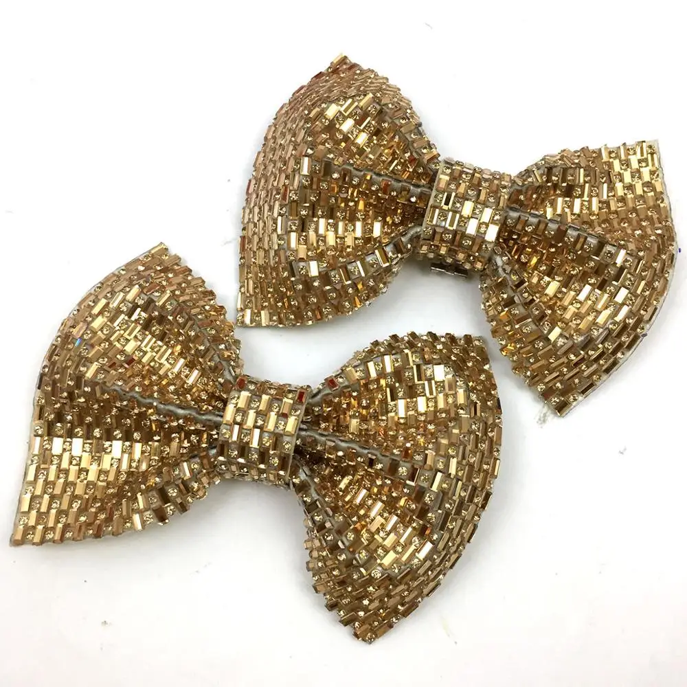 2PCS Crystal Rhinestone Shoe Charms Bowknot Gold Silver Women Hat Shoes Decoration Accessories DIY
2PCS Crystal Rhinestone Shoe Charms Bowknot Gold Silver Women Hat Shoes Decoration Accessories DIY