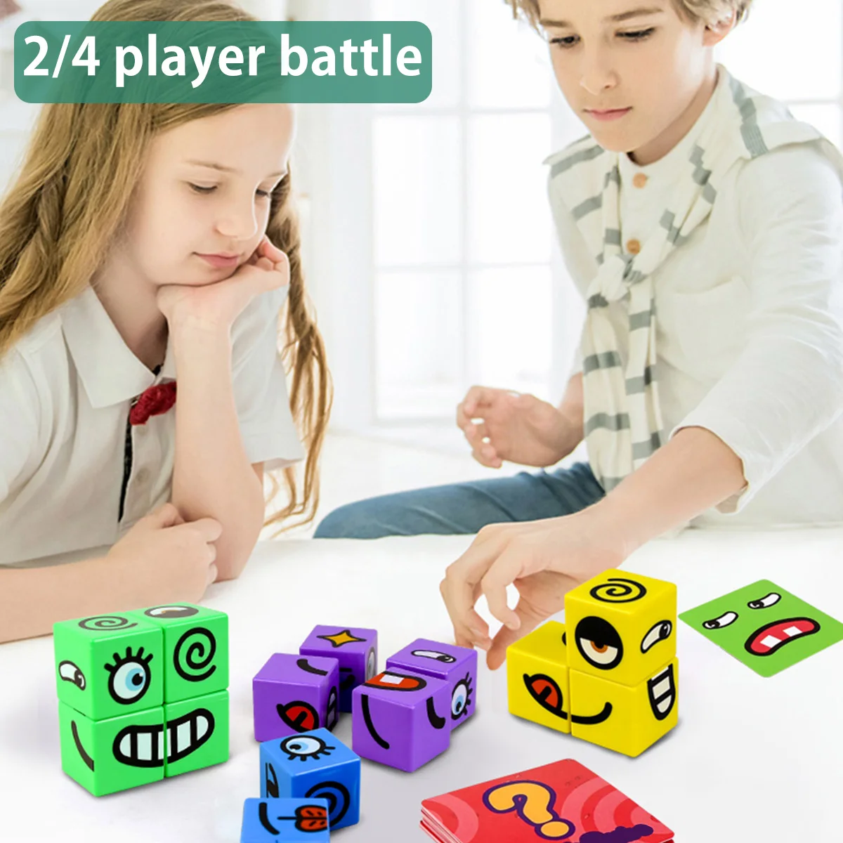 8/16pcs Wooden Expressions Matching Block Puzzles w/48 Cards Early Educational Expressions Toy Parent-children Interactive
8/16pcs Wooden Expressions Matching Block Puzzles w/48 Cards Early Educational Expressions Toy Parent-children Interactive