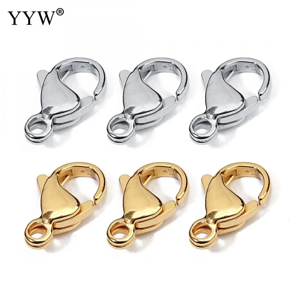 

25Pcs/Lot Stainless Steel Lobster Clasps Claw Clasps DIY Jewelry Making Findings For Bracelet Necklace Chain 6/7/8/9/12mm