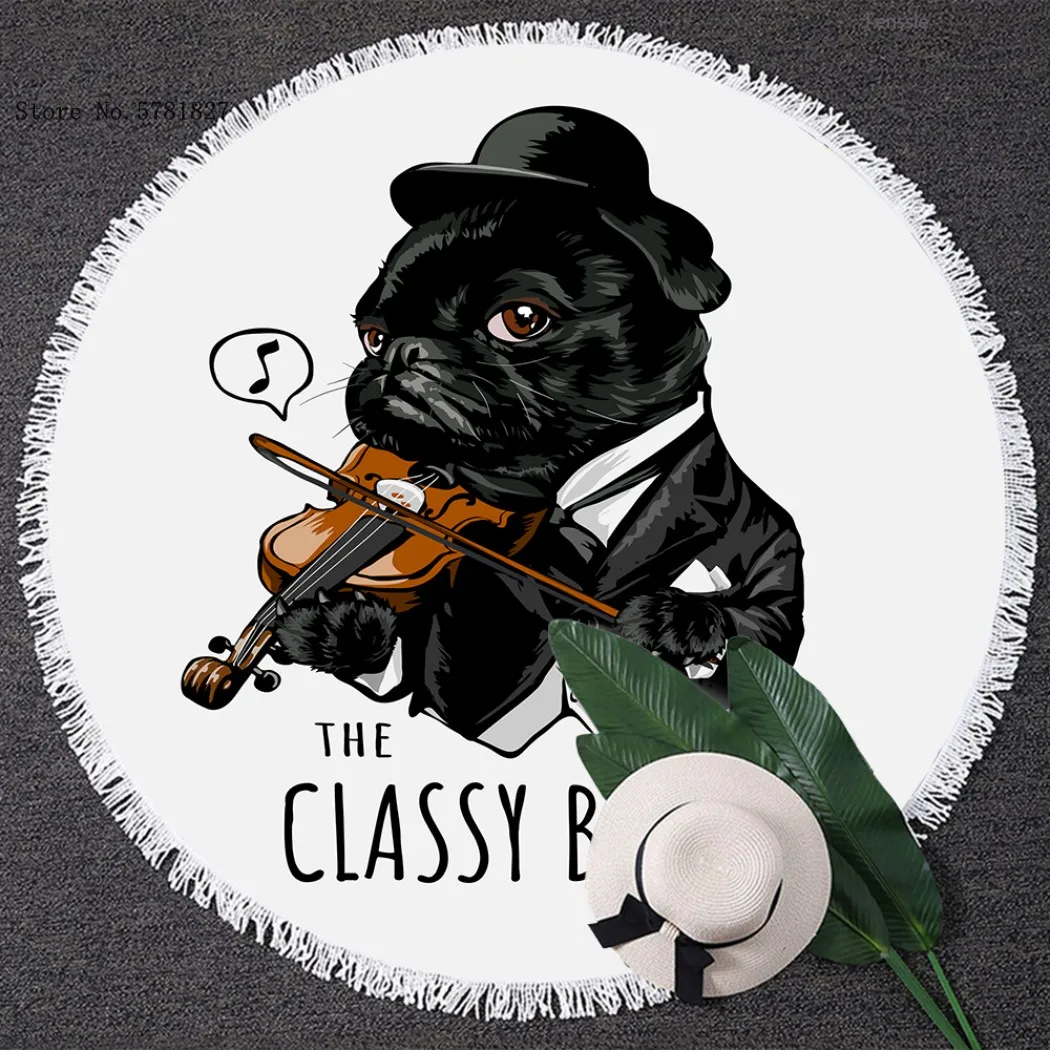 Pet Dogs Round Tassels Beach Towel Cartoon Pug Summer Blanket Yoga Matt Swim Cover Cloth Lovely Kawaii Round Beach Towel Decor
Pet Dogs Round Tassels Beach Towel Cartoon Pug Summer Blanket Yoga Matt Swim Cover Cloth Lovely Kawaii Round Beach Towel Decor