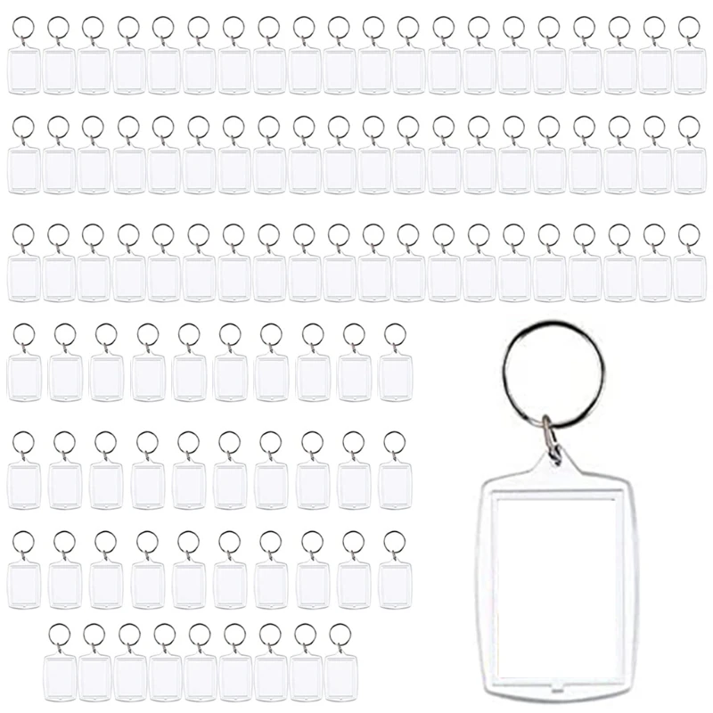 Blank Photo Insert Keychains Translucent Clear Acrylic Key Rings Double-Sided E15E
Blank Photo Insert Keychains Translucent Clear Acrylic Key Rings Double-Sided E15E