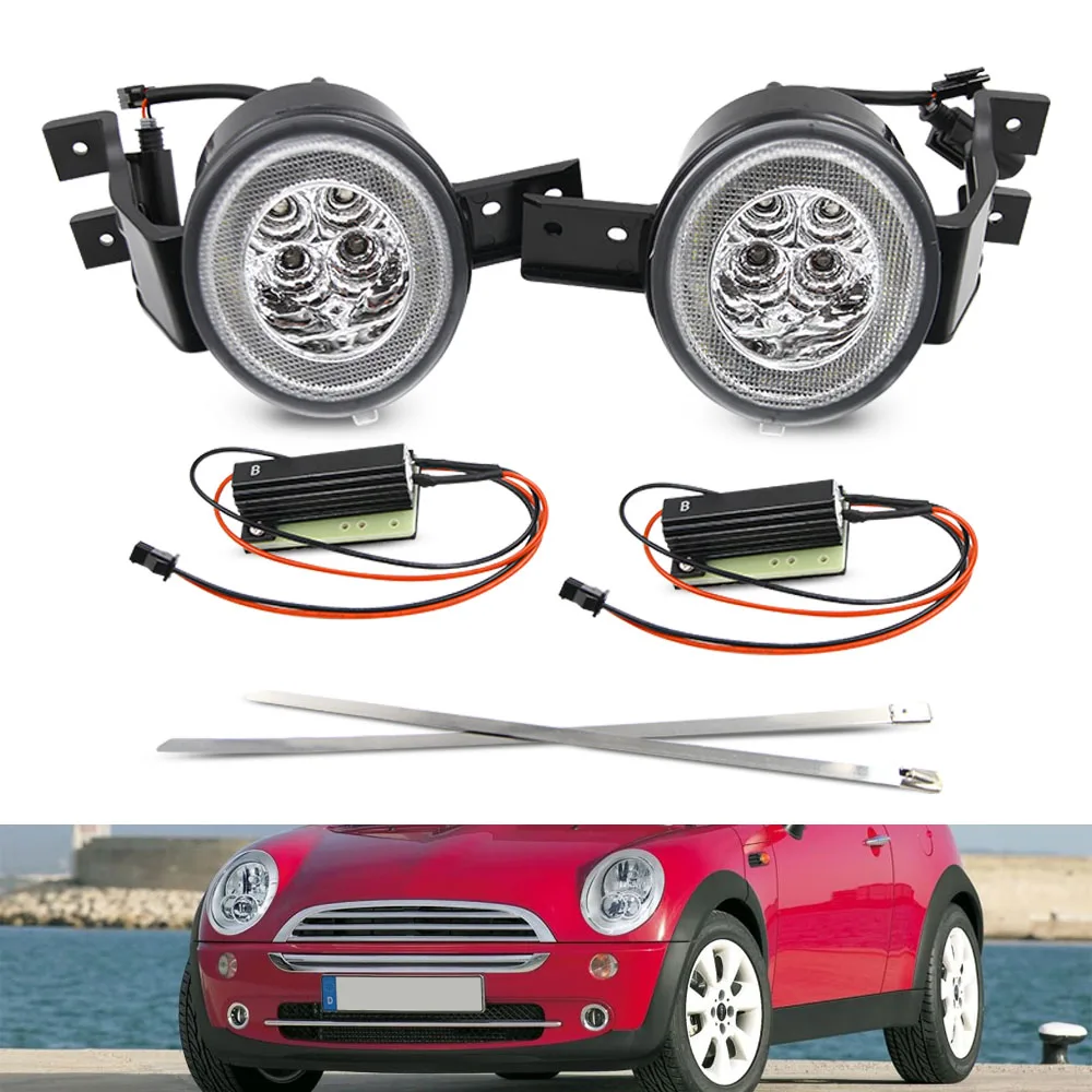 2Pcs For MINI Cooper R50 R52 2004-2008 R53 2000-2006 JCW Full LED Halo Ring Front Turn Signal Lights Parking Light Position Lamp
2Pcs For MINI Cooper R50 R52 2004-2008 R53 2000-2006 JCW Full LED Halo Ring Front Turn Signal Lights Parking Light Position Lamp