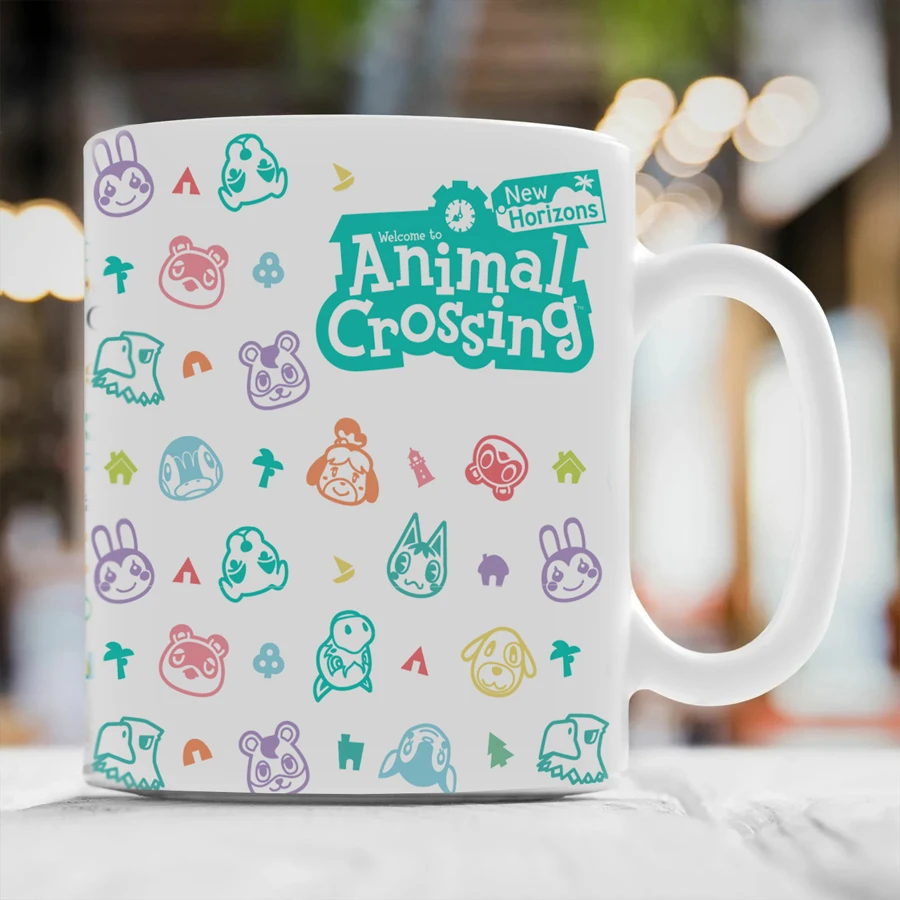 Animal Crossing New Horizons 11oz Милая Белая керамика Кофе Чай Молоко чашки кружки|Кружки| |