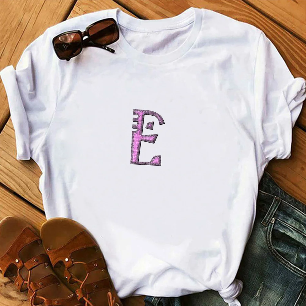 E letter Print T Shirt Women Fashion T-shirt Graphic Cute Cartoon Tshirt Korean Style Top Tees Female TX20167
E letter Print T Shirt Women Fashion T-shirt Graphic Cute Cartoon Tshirt Korean Style Top Tees Female TX20167