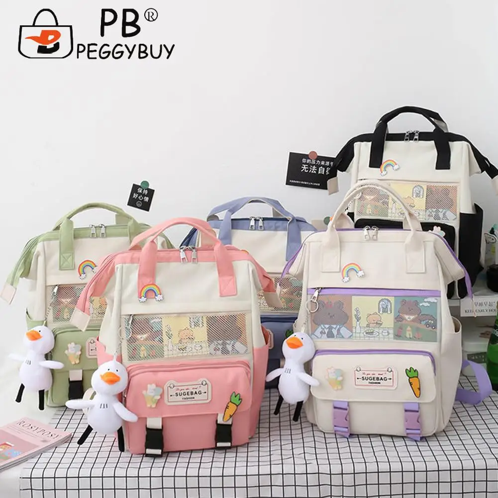 5pcs Fashion Hit Color Canvas Multi-pocket Backpacks Portable Large Capacity Waterproof Student Shoulder Composite Bags
5pcs Fashion Hit Color Canvas Multi-pocket Backpacks Portable Large Capacity Waterproof Student Shoulder Composite Bags