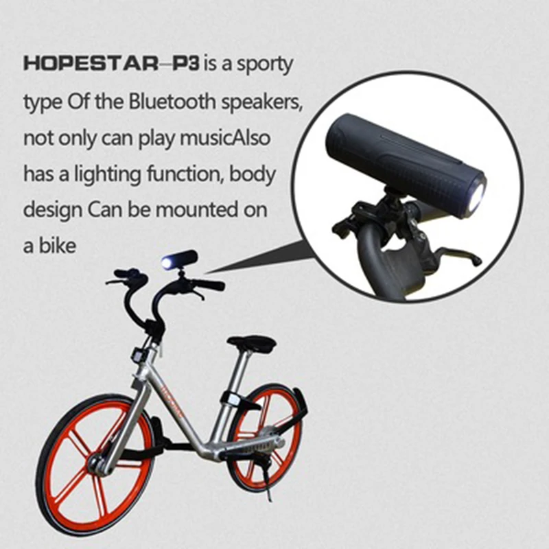 Stand Bicycle Wireless Audio Waterproof Column Portable Bluetooth Speaker Flashlight Mobile Power Outdoor Subwoofer Music Center
Stand Bicycle Wireless Audio Waterproof Column Portable Bluetooth Speaker Flashlight Mobile Power Outdoor Subwoofer Music Center