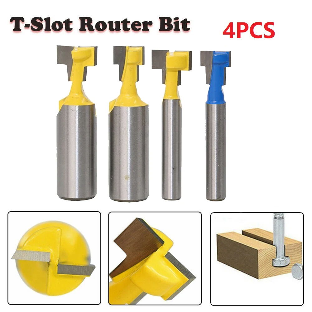 Hole Router Bit Set Cutting Woodworking Workshop Equipment 1/4\\'\\' 1/2\\'\\' Shank T-Slot Milling
Hole Router Bit Set Cutting Woodworking Workshop Equipment 1/4\\'\\' 1/2\\'\\' Shank T-Slot Milling