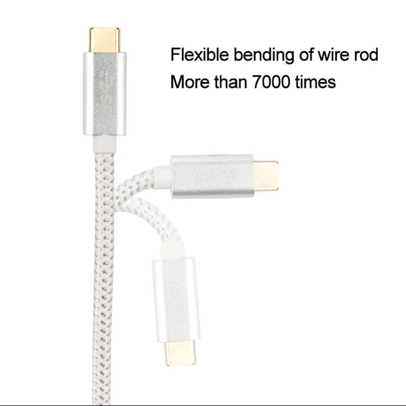 2-Way USB3.1 Type-C Male-To-Male Data Cable 1 Meter Metal Shell Braided Mesh 10Gbps
2-Way USB3.1 Type-C Male-To-Male Data Cable 1 Meter Metal Shell Braided Mesh 10Gbps