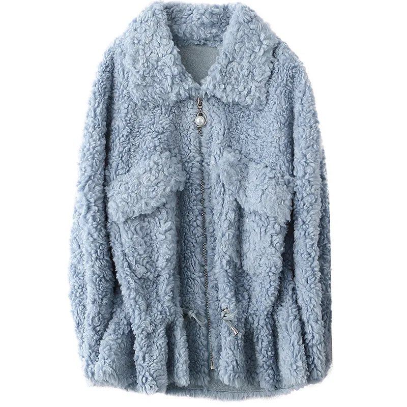 Real Fur Female Wool Jacket Autumn Winter Coat Women Clothes Korean Vintage Outwear Sheep Shearling Tops ZT5006
Real Fur Female Wool Jacket Autumn Winter Coat Women Clothes Korean Vintage Outwear Sheep Shearling Tops ZT5006