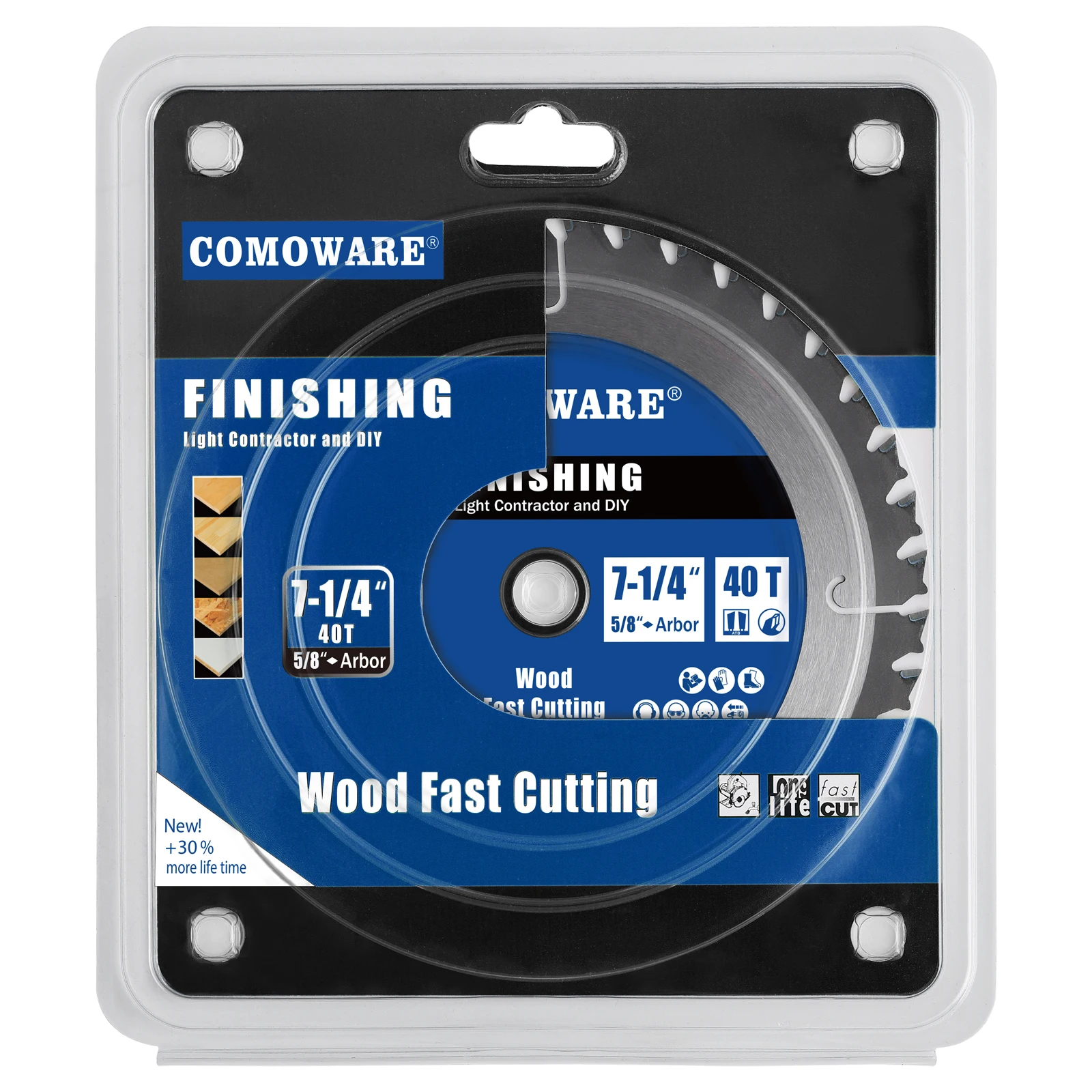 COMOWARE Tools Cutter Blade Circular Saw Blades 7-1/4 Inch 20 40 Tooth TCT Carbide with 5/8 Inch Arbor for Cutting wood disc
COMOWARE Tools Cutter Blade Circular Saw Blades 7-1/4 Inch 20 40 Tooth TCT Carbide with 5/8 Inch Arbor for Cutting wood disc