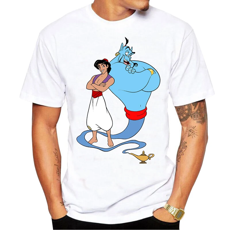 Funny Aladdin and the magic lamp T Shirt Men Tee Tops Tshirts Short Sleeved Fashion T-shirt
Funny Aladdin and the magic lamp T Shirt Men Tee Tops Tshirts Short Sleeved Fashion T-shirt