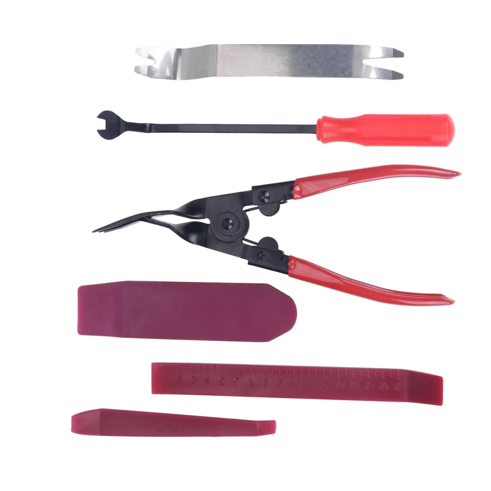 6pcs Car Audio Removal Disassembly Tool Set Open Install Repairing Pry Tool Kit Pry Plates Pliers Screwdriver with Transparent B
6pcs Car Audio Removal Disassembly Tool Set Open Install Repairing Pry Tool Kit Pry Plates Pliers Screwdriver with Transparent B