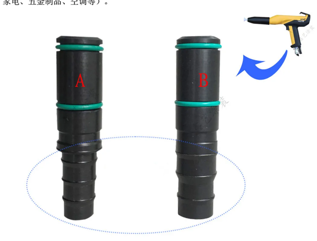 2Pcs electrostatic gun powder tube joint Powder pipe fittings head With the wear wear-resisting aprons for OptiFlex 2 GM03 ITW
2Pcs electrostatic gun powder tube joint Powder pipe fittings head With the wear wear-resisting aprons for OptiFlex 2 GM03 ITW