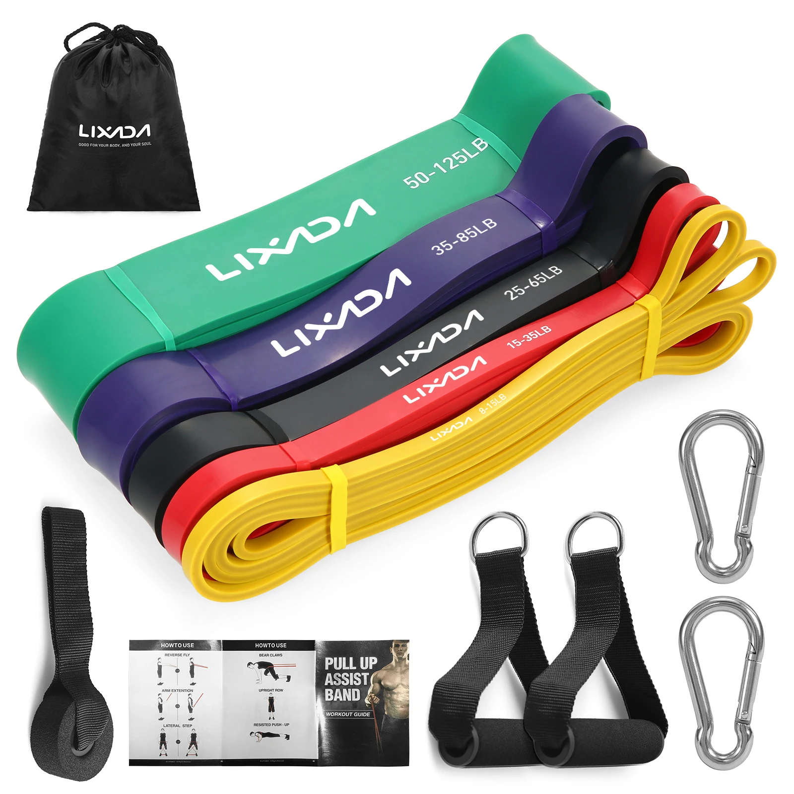 Lixada 5 PCS 208cm Resistance Band 4.5mm Latex Elastic Fitness Bands Belt for Home Gym Fitness Equipment Bodybuilding Crossfit
Lixada 5 PCS 208cm Resistance Band 4.5mm Latex Elastic Fitness Bands Belt for Home Gym Fitness Equipment Bodybuilding Crossfit