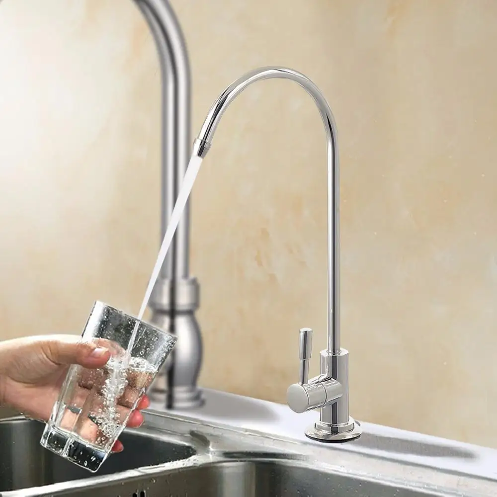 1/4 Inch Chrome Drinking RO Water Filter Faucet Finish Reverse Osmosis Sink Kitchen
1/4 Inch Chrome Drinking RO Water Filter Faucet Finish Reverse Osmosis Sink Kitchen