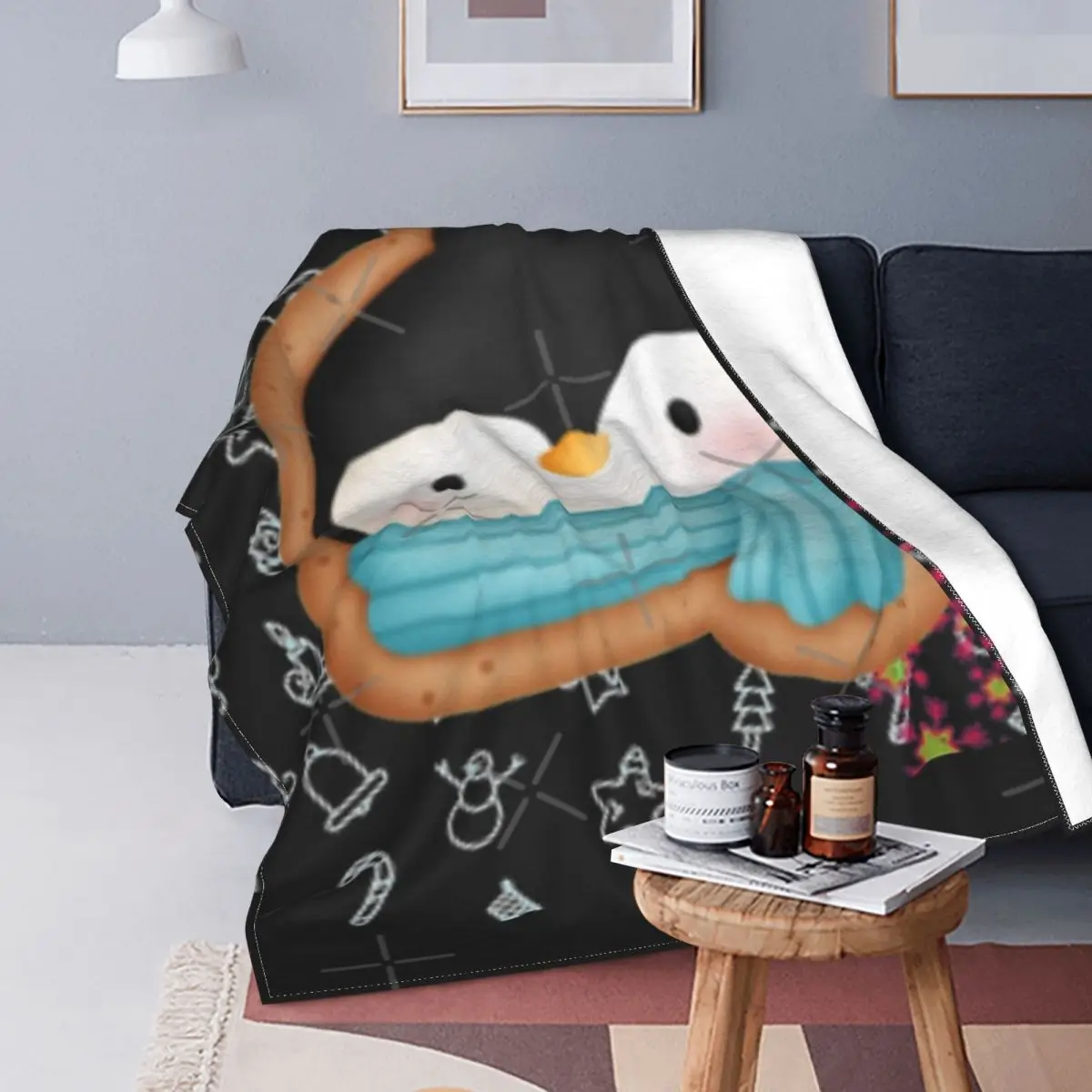Manta con cuadros navideños para niños, 2 mantas de verano para cama, sofá y cama 
Manta con cuadros navideños para niños, 2 mantas de verano para cama, sofá y cama