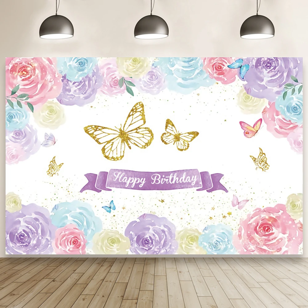 Color Flowers Butterflies Backgrounds Girls Happy Birthday Baby Shower Studio Photography Backdrop Booth Custom Poster
Color Flowers Butterflies Backgrounds Girls Happy Birthday Baby Shower Studio Photography Backdrop Booth Custom Poster