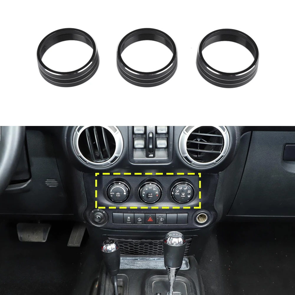 Air Conditioning Switch Knob Button Decor Cover Trim for Jeep Wrangler JK 2011-2017 Compass 2010-2016 Car Accessory Metal Black
Air Conditioning Switch Knob Button Decor Cover Trim for Jeep Wrangler JK 2011-2017 Compass 2010-2016 Car Accessory Metal Black