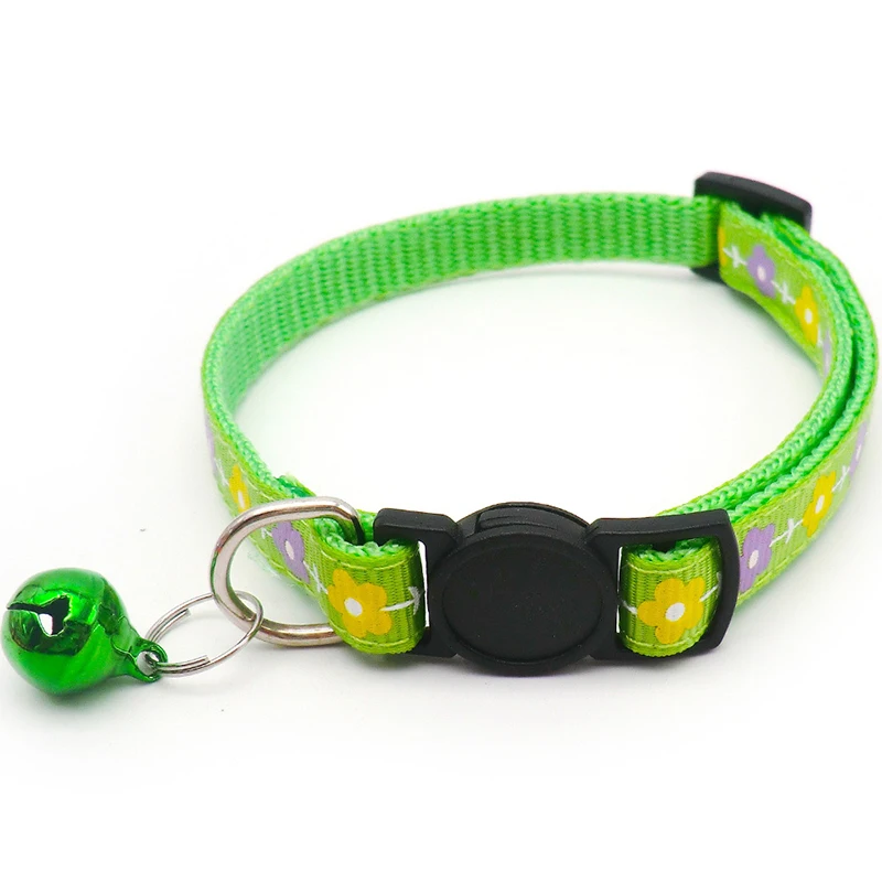 Safety Pet Neck Ring Flower Printing Cat Collar With Bell Adjustable Pet Collar Pet Neck 1 PC Strap Universal Pet Supply
Safety Pet Neck Ring Flower Printing Cat Collar With Bell Adjustable Pet Collar Pet Neck 1 PC Strap Universal Pet Supply