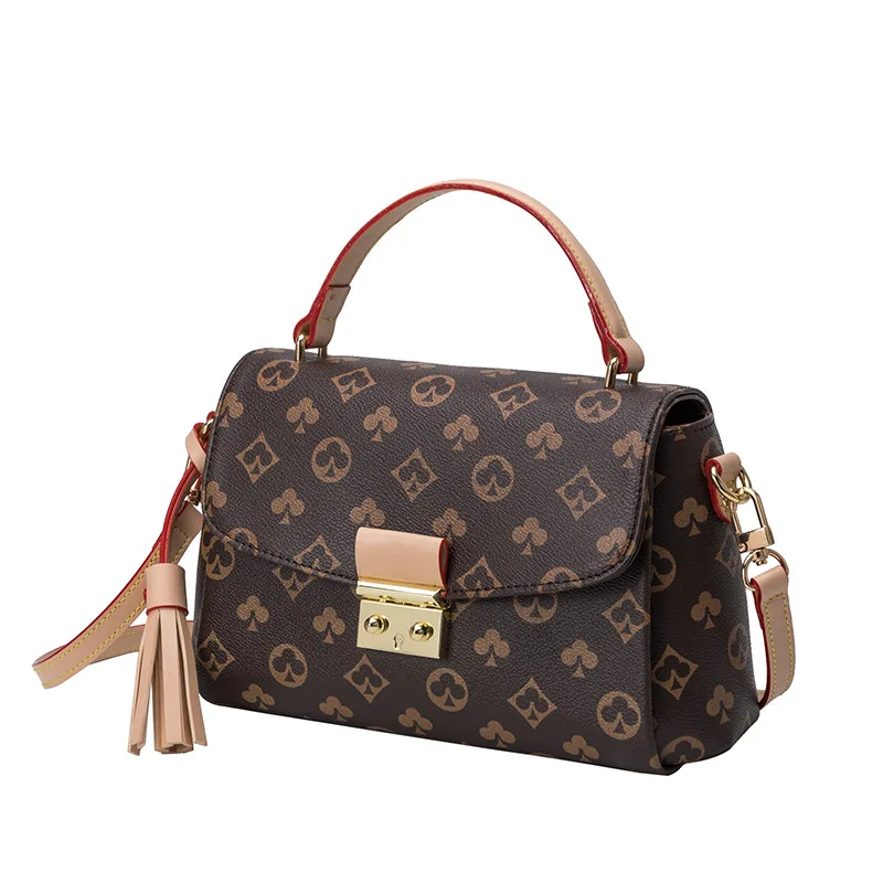 Fashion Small Flap Leather Shoulder Bags Women Brown/Black Printed Lovely Womens Handbags Crossbody Messenger Bag For Female
Fashion Small Flap Leather Shoulder Bags Women Brown/Black Printed Lovely Womens Handbags Crossbody Messenger Bag For Female