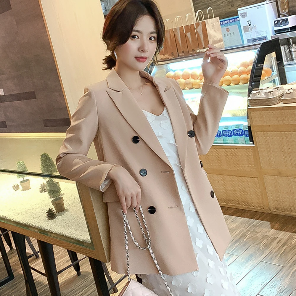 2022 Spring Office Casual Double Breasted Blazer Suit Women Notched Neck Elegant Blazers Long Sleeve Ladies Tops Outerwear
2022 Spring Office Casual Double Breasted Blazer Suit Women Notched Neck Elegant Blazers Long Sleeve Ladies Tops Outerwear