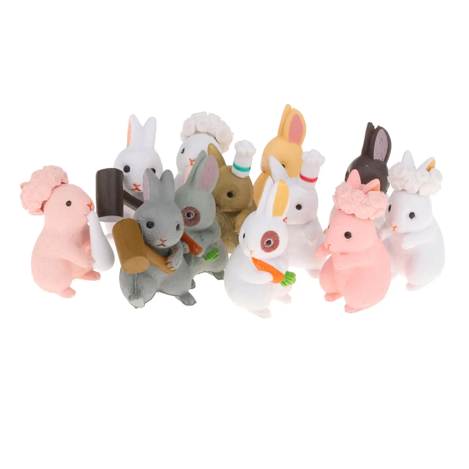 12x Easter Bunnies Statue Micro Landscape Decoration Bunny Rabbit Figure Miniature Birthday Housewarming Gift
12x Easter Bunnies Statue Micro Landscape Decoration Bunny Rabbit Figure Miniature Birthday Housewarming Gift