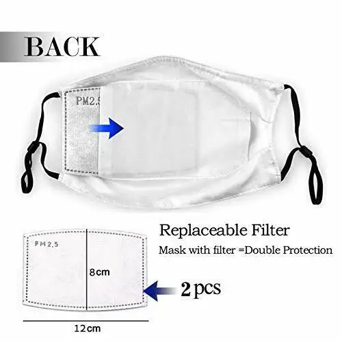 3Pcs Butterfly Face Mask with Filter Pocket Washable Face 
3Pcs Butterfly Face Mask with Filter Pocket Washable Face