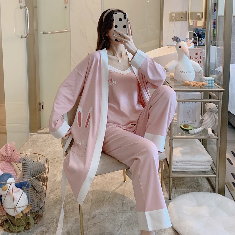 4 Piece Spring Summer Women Pajamas Sets Cotton Sleepwear Cartoon Printed Autumn Pyjamas Set Female Leisure Nightwear Suit
4 Piece Spring Summer Women Pajamas Sets Cotton Sleepwear Cartoon Printed Autumn Pyjamas Set Female Leisure Nightwear Suit