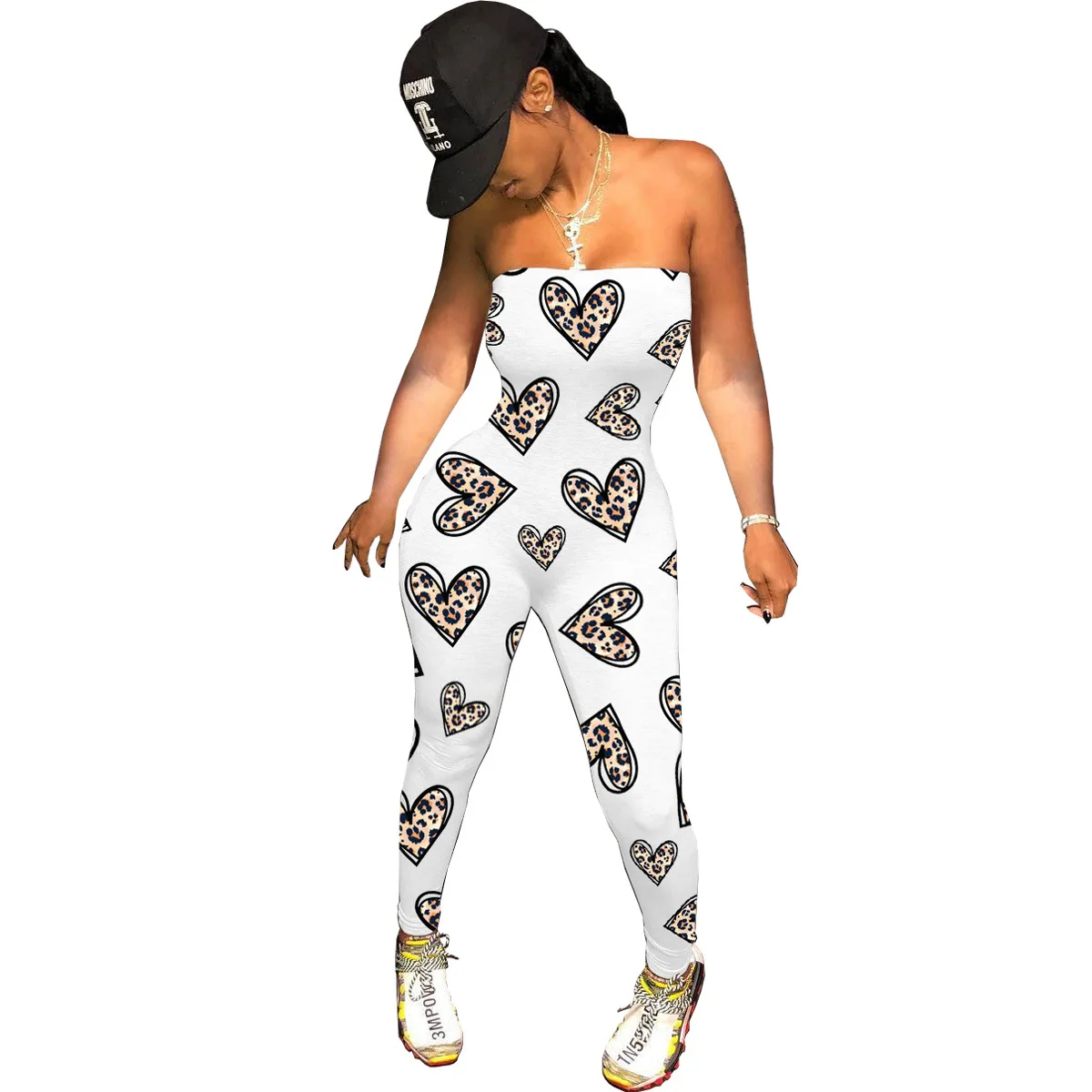 Fashion Sexy Strapless Leopard Print Sleeveless Skinny Jumpsuit Overalls For Women Combinaison Pantalon Femme Mono
Fashion Sexy Strapless Leopard Print Sleeveless Skinny Jumpsuit Overalls For Women Combinaison Pantalon Femme Mono