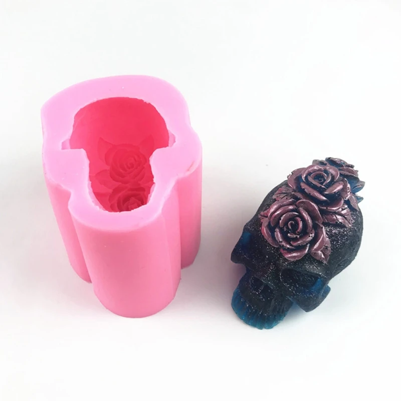 3D Rose Skull Epoxy Resin Mold Home Decoration Ornaments Silicone Mould DIY Crafts Candle Casting Tools
3D Rose Skull Epoxy Resin Mold Home Decoration Ornaments Silicone Mould DIY Crafts Candle Casting Tools
