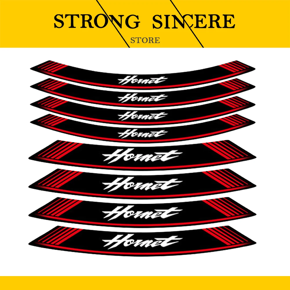 motorcycle sticker stripe model logo wheel stickers tires waterproof decals for HONDA hornet a set of 8 pcs
motorcycle sticker stripe model logo wheel stickers tires waterproof decals for HONDA hornet a set of 8 pcs