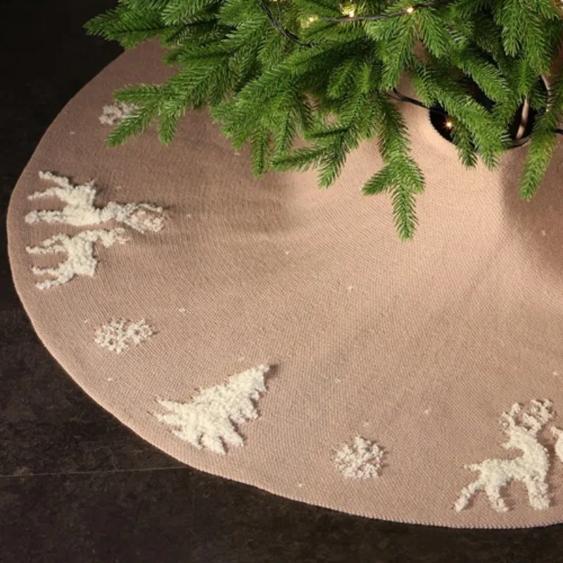 Knitted Christmas Decoration Tree Skirt Woolen Bottom Apron X-mas Floor Mat Ornaments Decor Ornaments Base Floor Mat Cover 48 In
Knitted Christmas Decoration Tree Skirt Woolen Bottom Apron X-mas Floor Mat Ornaments Decor Ornaments Base Floor Mat Cover 48 In