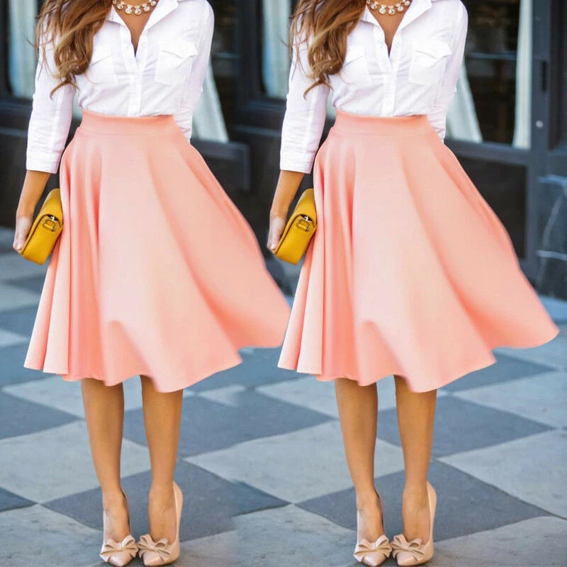 Kayotuas Women Skirt Retro High Waist Skater Flared Pleated Swing Female Fashion Solid Ruffles Hot Sale Vintage Ladies Clubwear
Kayotuas Women Skirt Retro High Waist Skater Flared Pleated Swing Female Fashion Solid Ruffles Hot Sale Vintage Ladies Clubwear