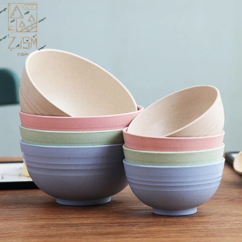 4pcs/Set Bowl Wheat Straw Environmental Kitchen Accessories Protection Bowl Household Rice Salad Noodle Eco Friendly Tableware
4pcs/Set Bowl Wheat Straw Environmental Kitchen Accessories Protection Bowl Household Rice Salad Noodle Eco Friendly Tableware