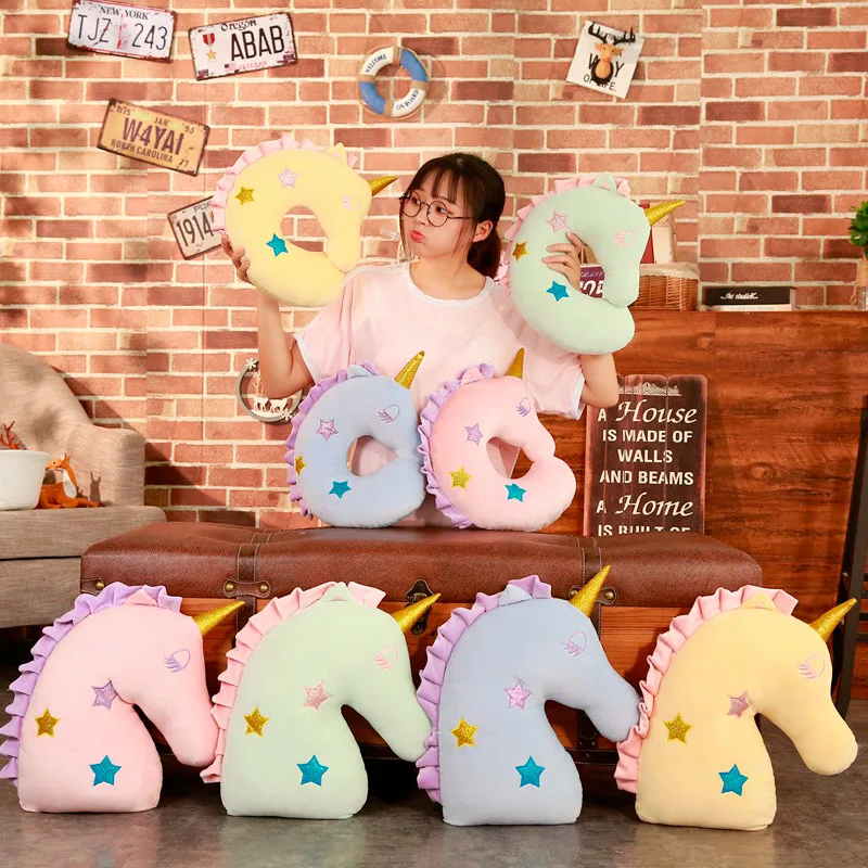 New Arrive 2 Styles Unicorn Head Plush Body U Shaped Neck Pillow Stuffed Animal Decor Yellow/Green/Blue/Pink Kids Gift
New Arrive 2 Styles Unicorn Head Plush Body U Shaped Neck Pillow Stuffed Animal Decor Yellow/Green/Blue/Pink Kids Gift