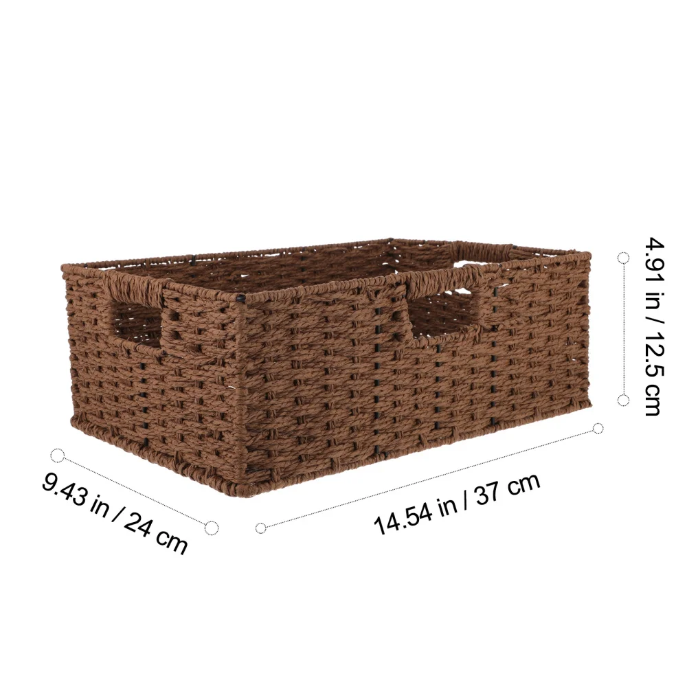 1PC Woven Snack Basket Home Office Desktop Storage Basket Fruit Basket 
1PC Woven Snack Basket Home Office Desktop Storage Basket Fruit Basket