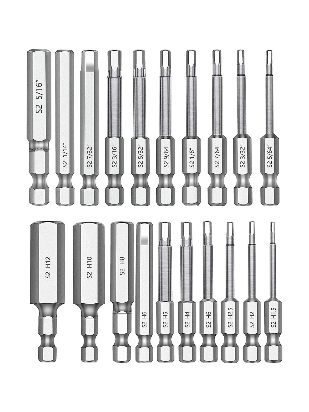 20PCS Hexagonal Bit Combination Chrome-plated Weak Magnetic Bit Prevent Corrosion Hexagonal Bit Batch
20PCS Hexagonal Bit Combination Chrome-plated Weak Magnetic Bit Prevent Corrosion Hexagonal Bit Batch