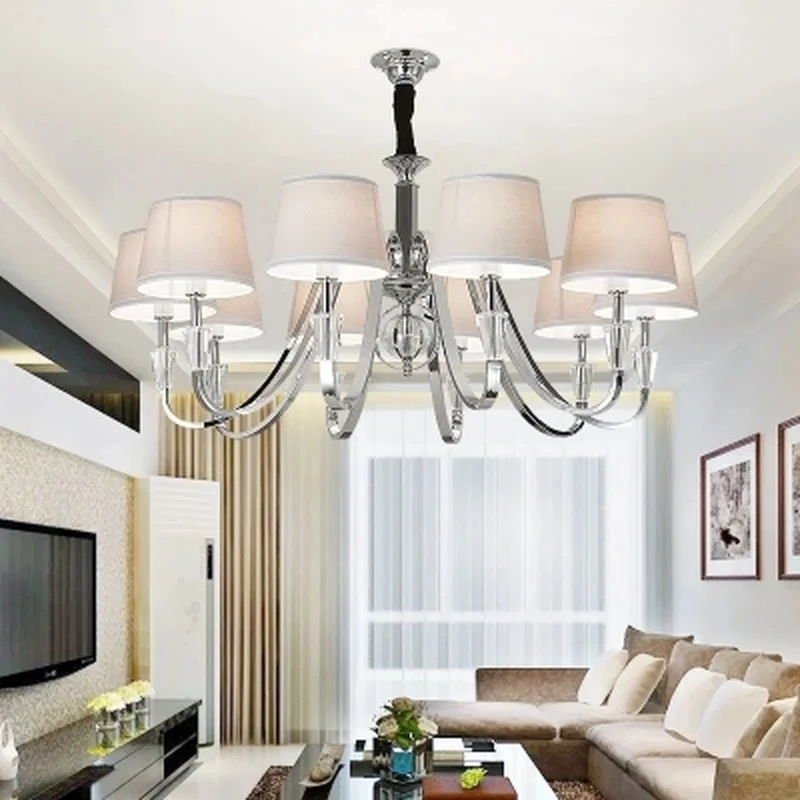 Modern Lustre Crystal Led Chandelier Lighting Chrome Metal Living Room Led Pendant Chandeliers Light Led Hanging Lights Fixtures
Modern Lustre Crystal Led Chandelier Lighting Chrome Metal Living Room Led Pendant Chandeliers Light Led Hanging Lights Fixtures