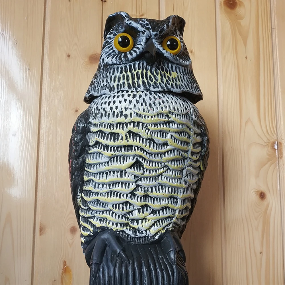 Garden Realistic Bird Scarer Rotating Head Sound Owl Prowler Decoy Protection Repellent Pest Control Scarecrow Yard Move
Garden Realistic Bird Scarer Rotating Head Sound Owl Prowler Decoy Protection Repellent Pest Control Scarecrow Yard Move