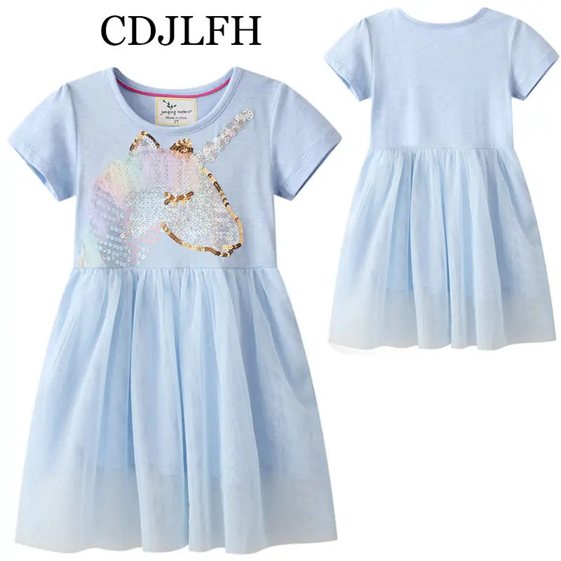 2021 Summer Unicorn Dress Sequin Girls Vestidos Fashion Yarn Tutu Baby Dresses Cotton Princess Kawaii Birthday Party Kid Dress
2021 Summer Unicorn Dress Sequin Girls Vestidos Fashion Yarn Tutu Baby Dresses Cotton Princess Kawaii Birthday Party Kid Dress