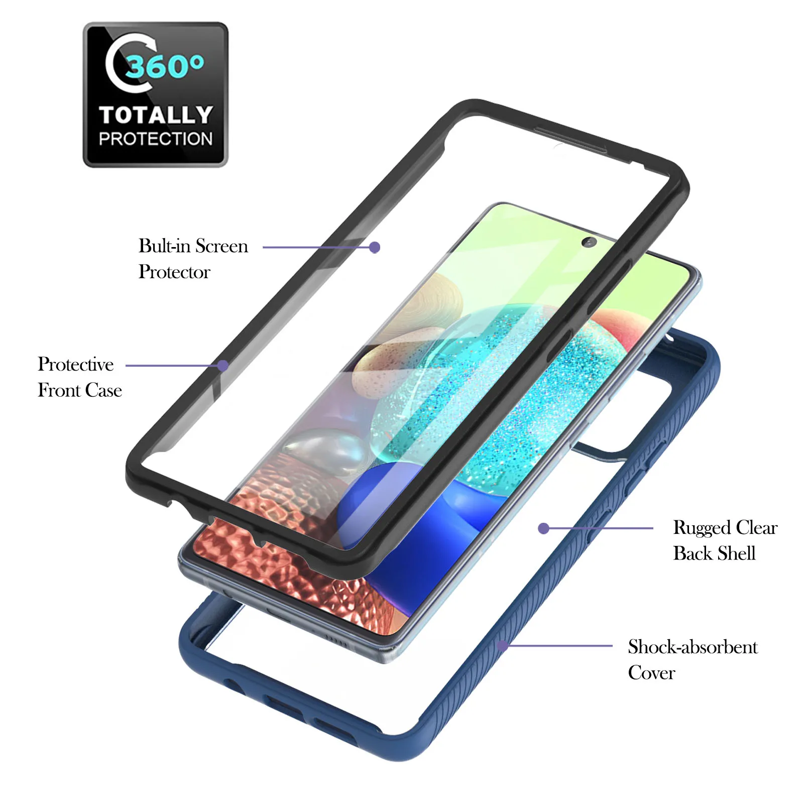 360 Shockproof Phone Case For Samsung Galaxy Note S21 20 S20 A31 A51 A71 A21S FE Plus 4G 5G 3 in 1 Rugged Clear Back Shell Cover
360 Shockproof Phone Case For Samsung Galaxy Note S21 20 S20 A31 A51 A71 A21S FE Plus 4G 5G 3 in 1 Rugged Clear Back Shell Cover