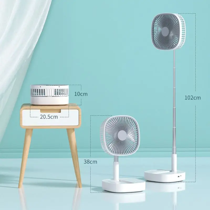 8000mAh Folding Telescopic Floor Desk Fan Remote Control Timing Air Cooler 4 Speed USB Rechargeable Fan for Home Outdoor
8000mAh Folding Telescopic Floor Desk Fan Remote Control Timing Air Cooler 4 Speed USB Rechargeable Fan for Home Outdoor